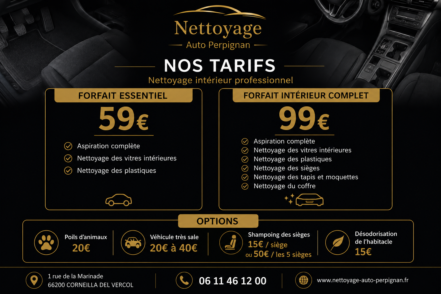 tarifs